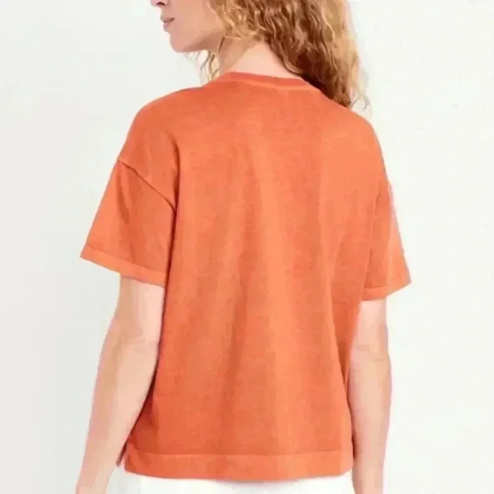 Old Navy Plus Size Vintage Crew-Neck T-Shirt in Color: Spice Level  - Size 2x - Picture 9 of 15
